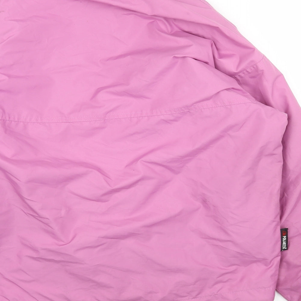 Polartec Womens Pink Rain Coat Coat Size S Zip