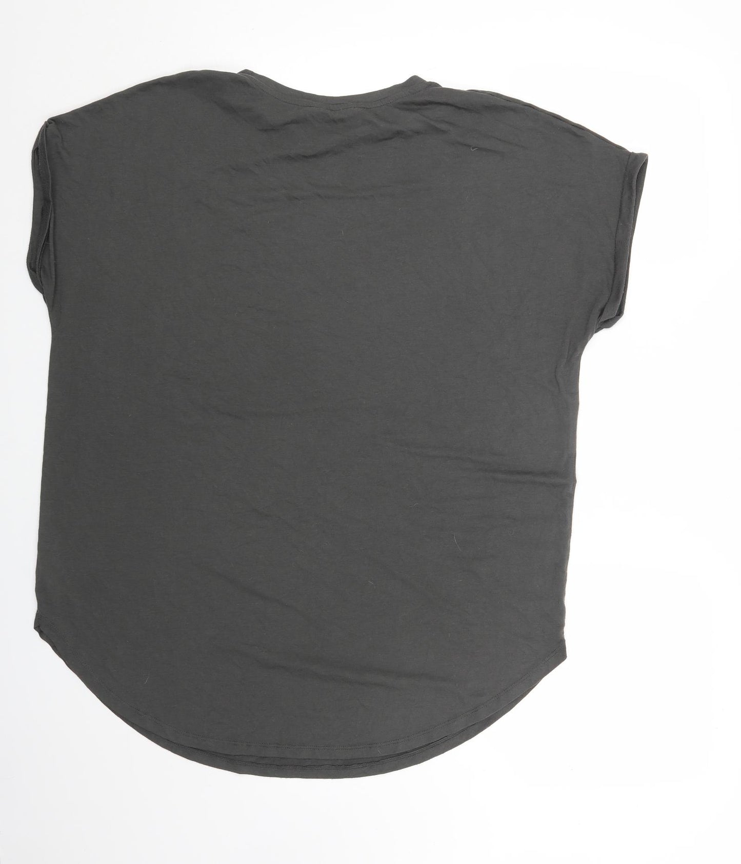 Primark Womens Grey Polyester Basic T-Shirt Size XL Round Neck - Think Less Feel More