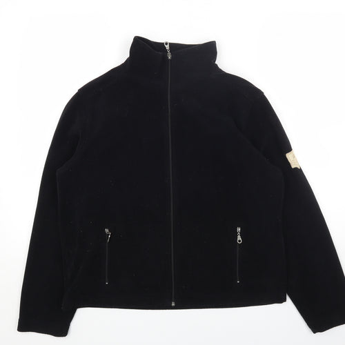 Street One Womens Black Jacket Size 14 Zip