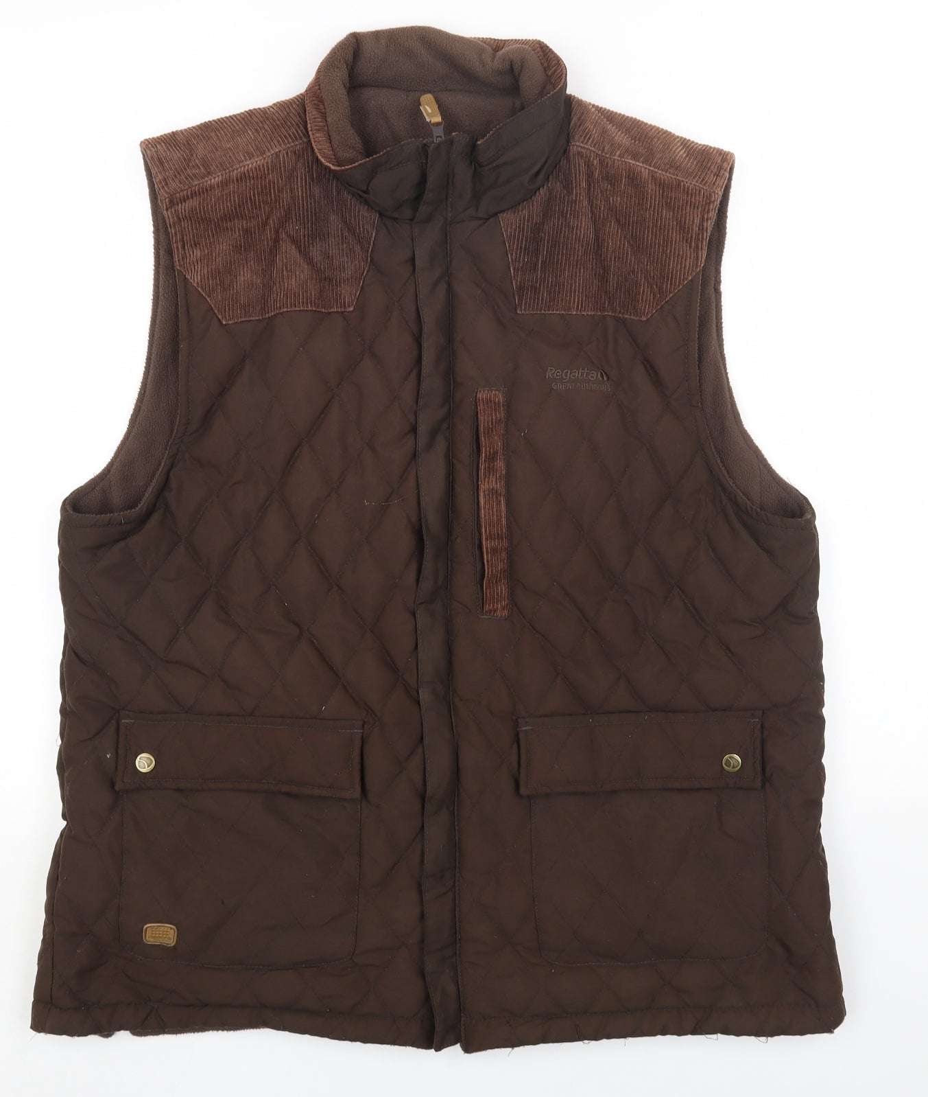Regatta Mens Brown Gilet Waistcoat Size XL Zip