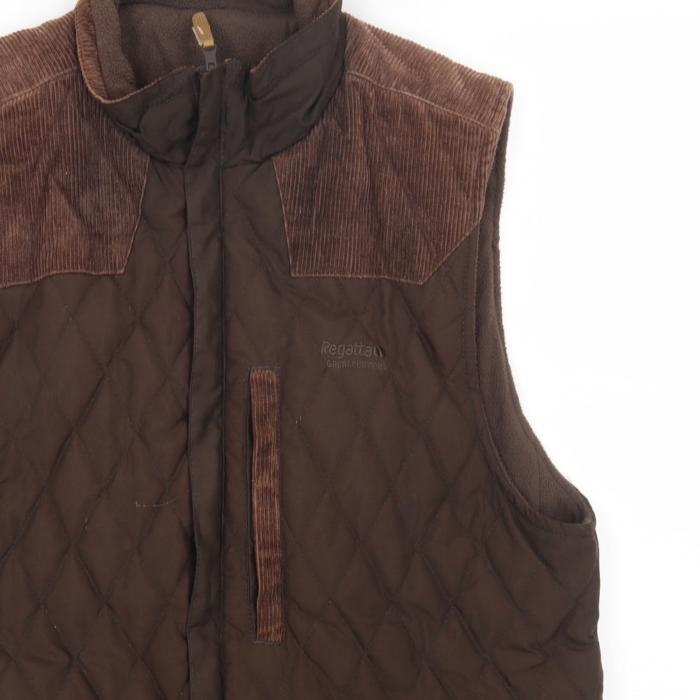 Regatta Mens Brown Gilet Waistcoat Size XL Zip