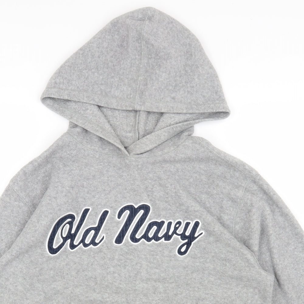 Old Navy Womens Grey Polyester Pullover Hoodie Size L Pullover