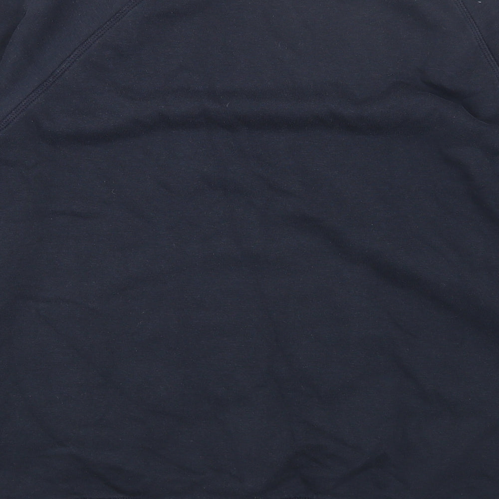 H&M Womens Blue Cotton Pullover Sweatshirt Size M Pullover