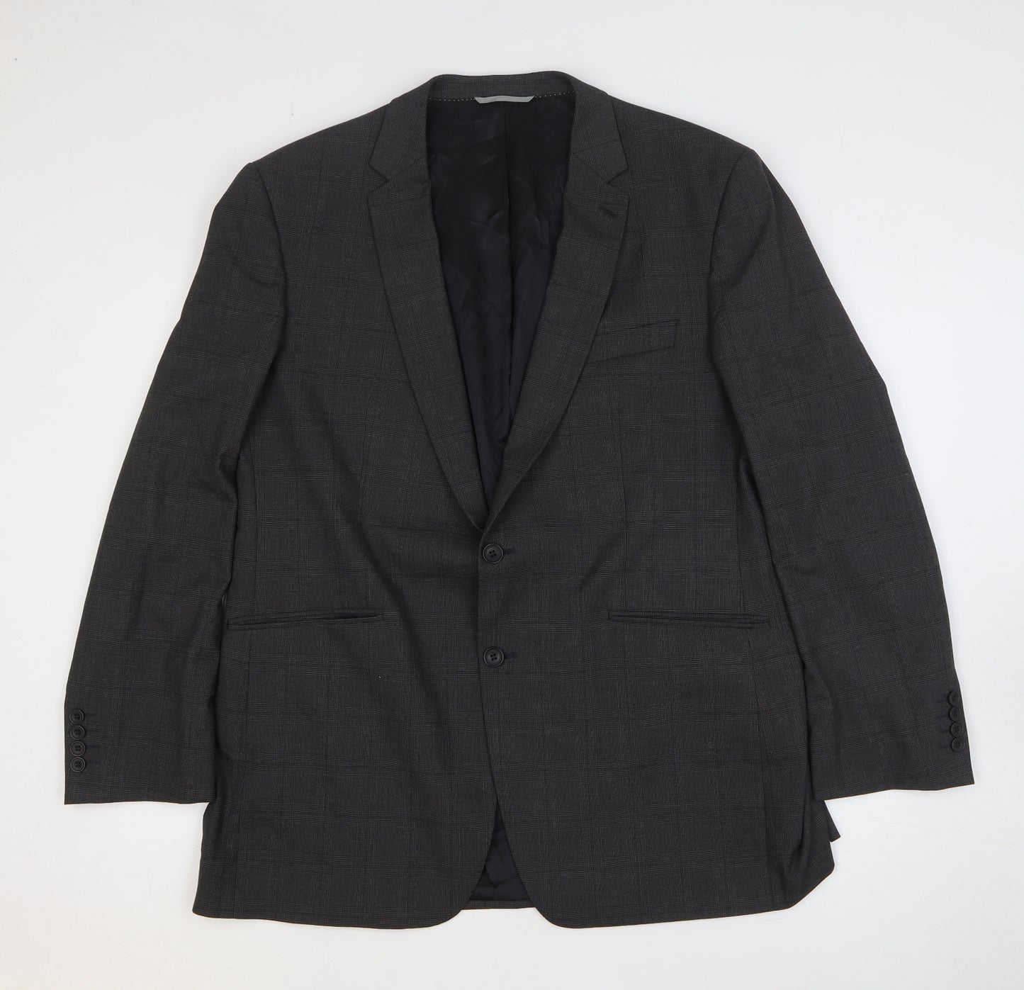 Burton Mens Grey Polyester Jacket Suit Jacket Size 46