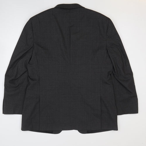 Burton Mens Grey Polyester Jacket Suit Jacket Size 46