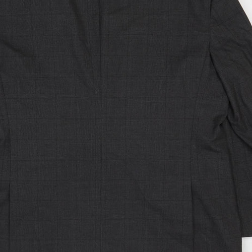 Burton Mens Grey Polyester Jacket Suit Jacket Size 46