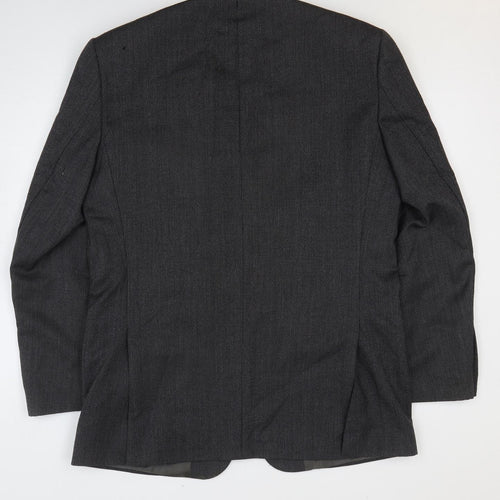 Slaters Mens Grey Polyester Jacket Suit Jacket Size 46