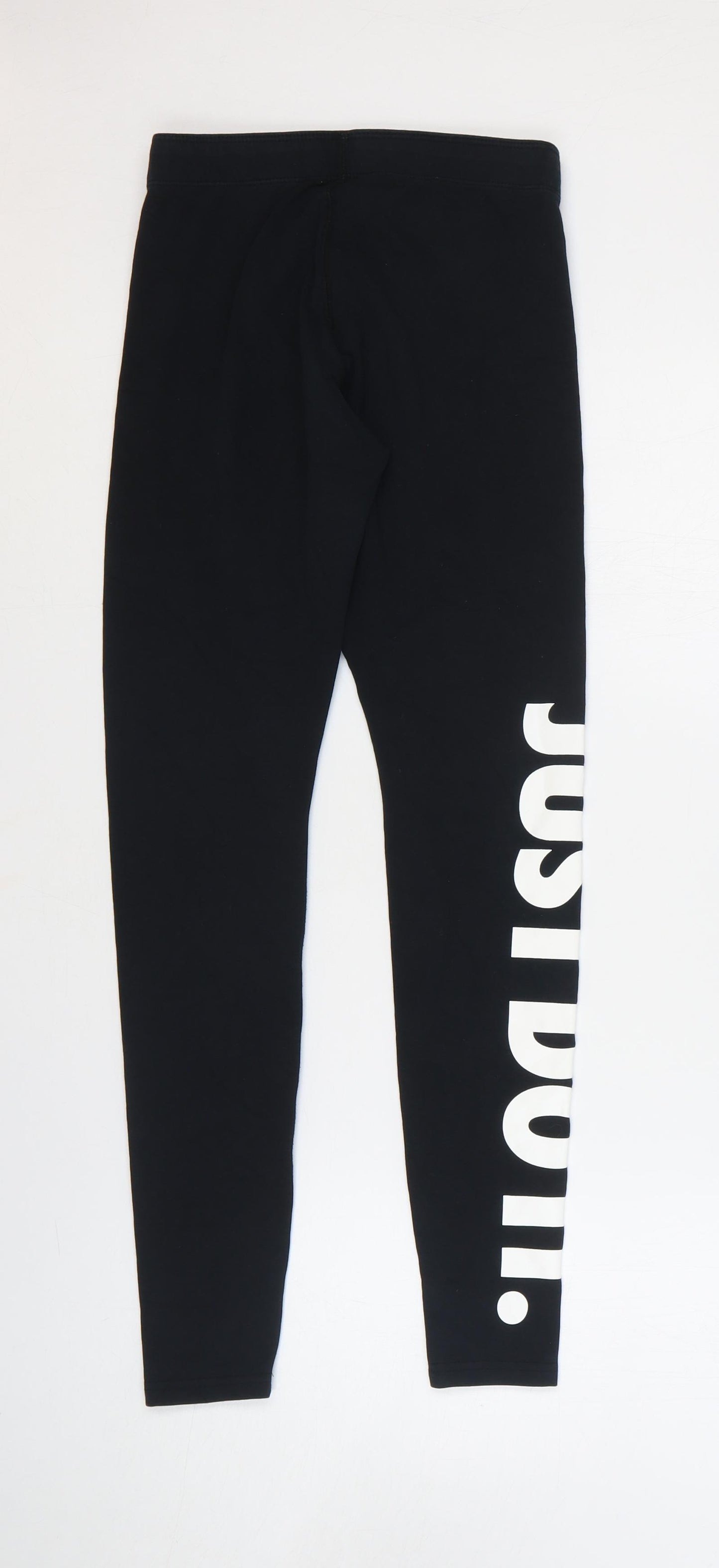 Nike Womens Black Cotton Capri Leggings Size S - Just Do It