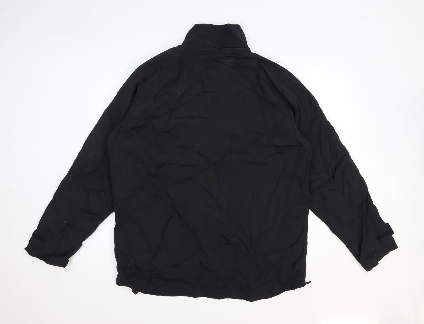 Armani Jeans Mens Black Rain Coat Coat Size M Zip