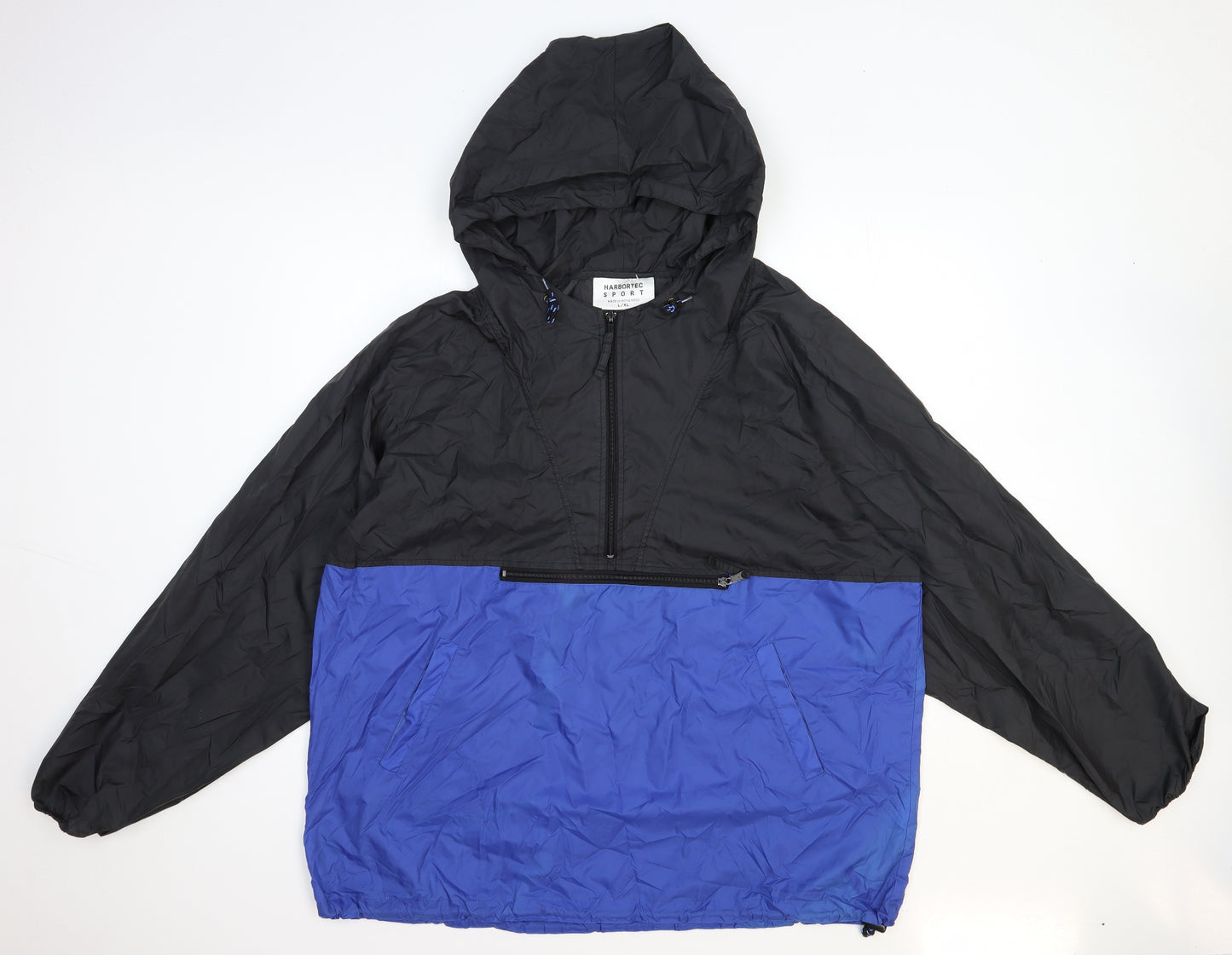 Harbortec Mens Blue Anorak Coat Size XL Zip