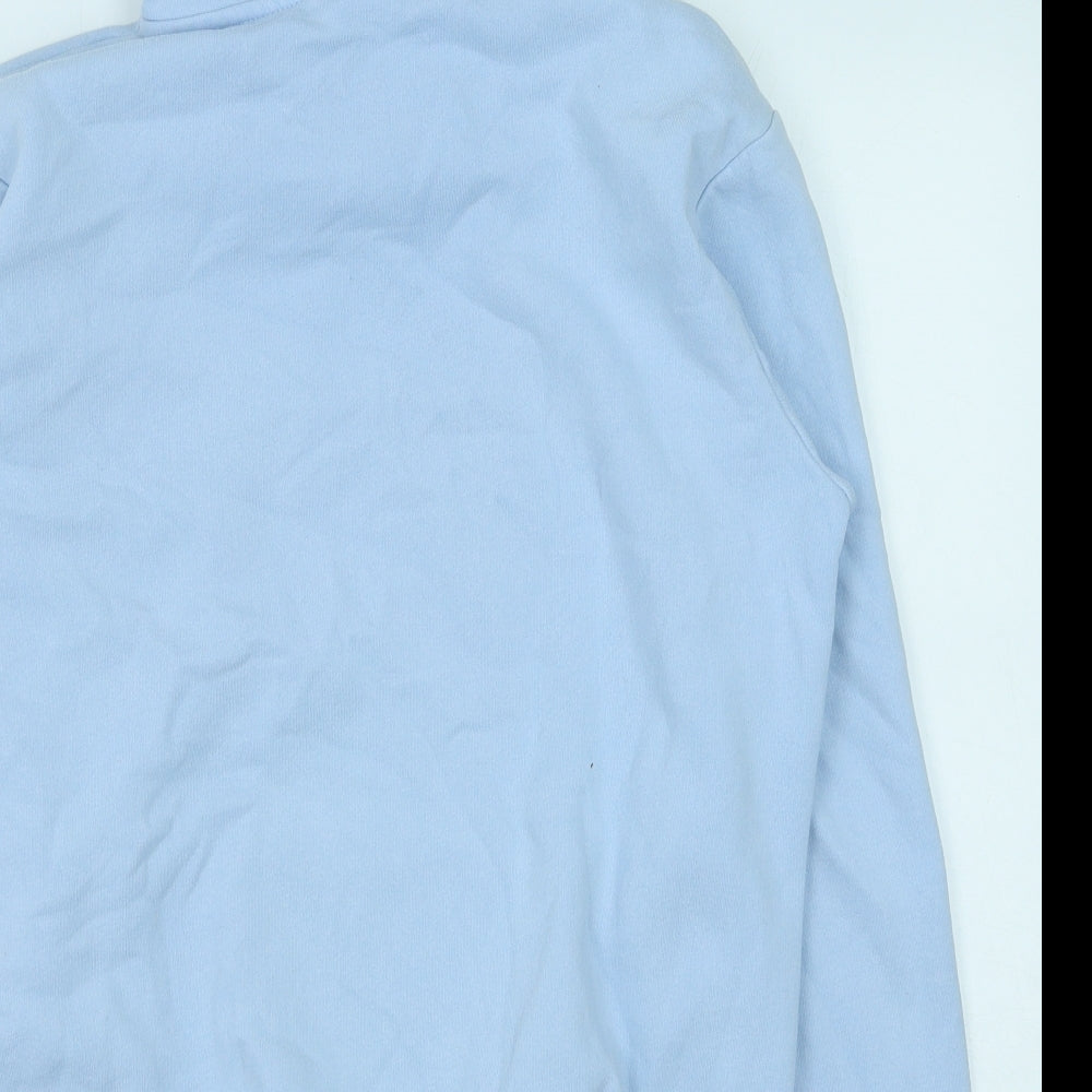 Disney Womens Blue Cotton Pullover Hoodie Size XS Pullover - Stitch