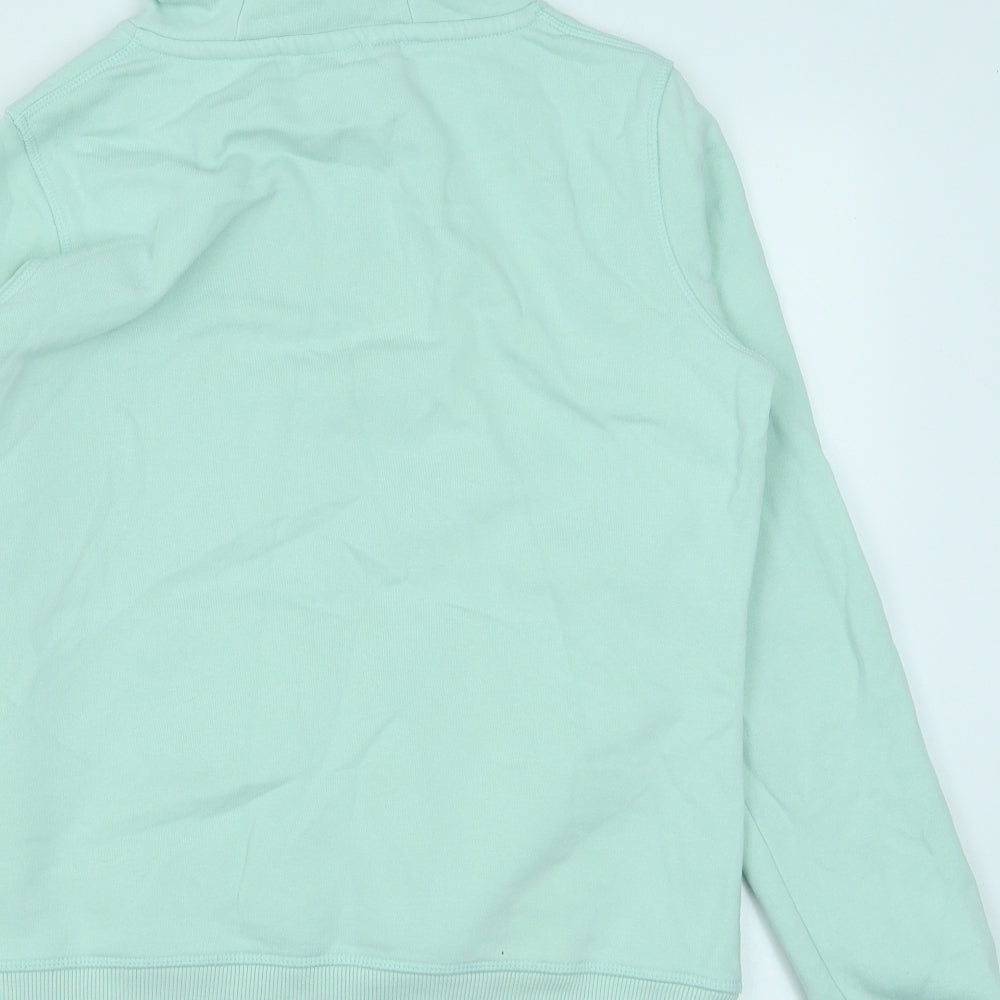 Woman's best Womens Green Cotton Pullover Hoodie Size M Pullover