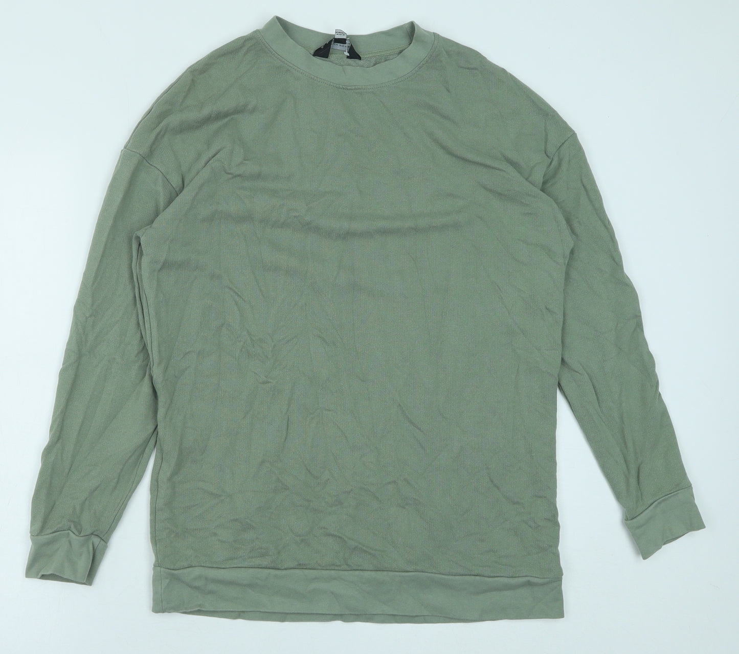 Dorothy Perkins Womens Green Cotton Pullover Sweatshirt Size 12 Pullover