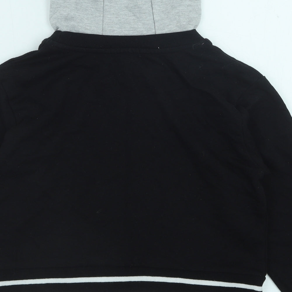 Primark Boys Black Polyester Pullover Hoodie Size 9-10 Years Pullover - Make it happen