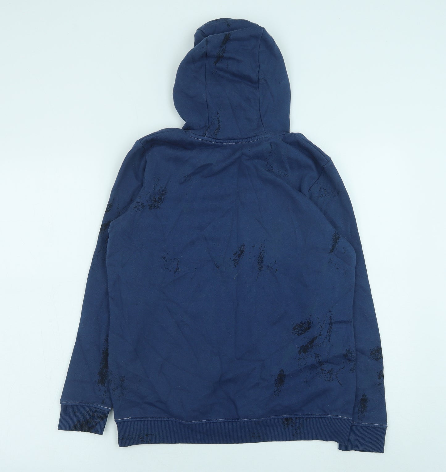 George Boys Blue Cotton Pullover Hoodie Size 12-13 Years Pullover