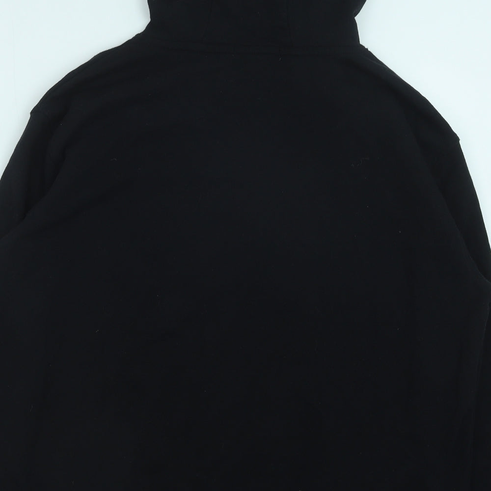 Primark Mens Black Polyester Pullover Hoodie Size M