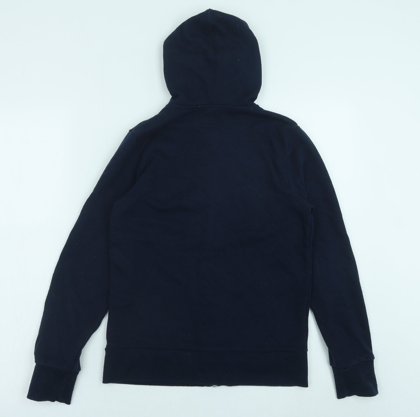 Converse Boys Blue Cotton Full Zip Hoodie Size M Zip