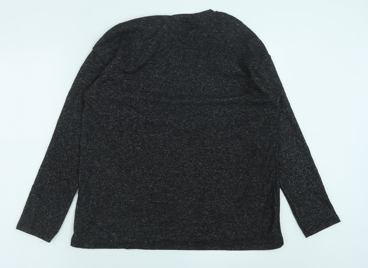 Zara Womens Grey Cotton Pullover Sweatshirt Size M Pullover