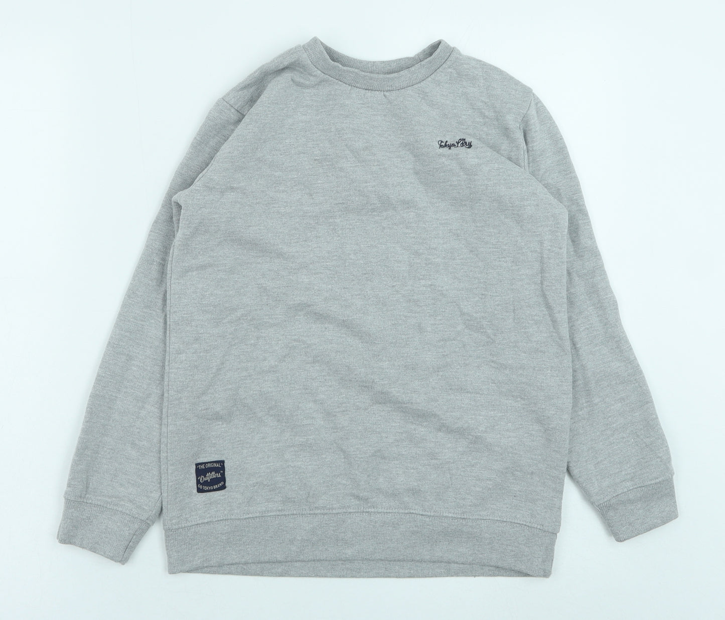 Tokyo Laundry Boys Grey Polyester Pullover Sweatshirt Size 11-12 Years Pullover