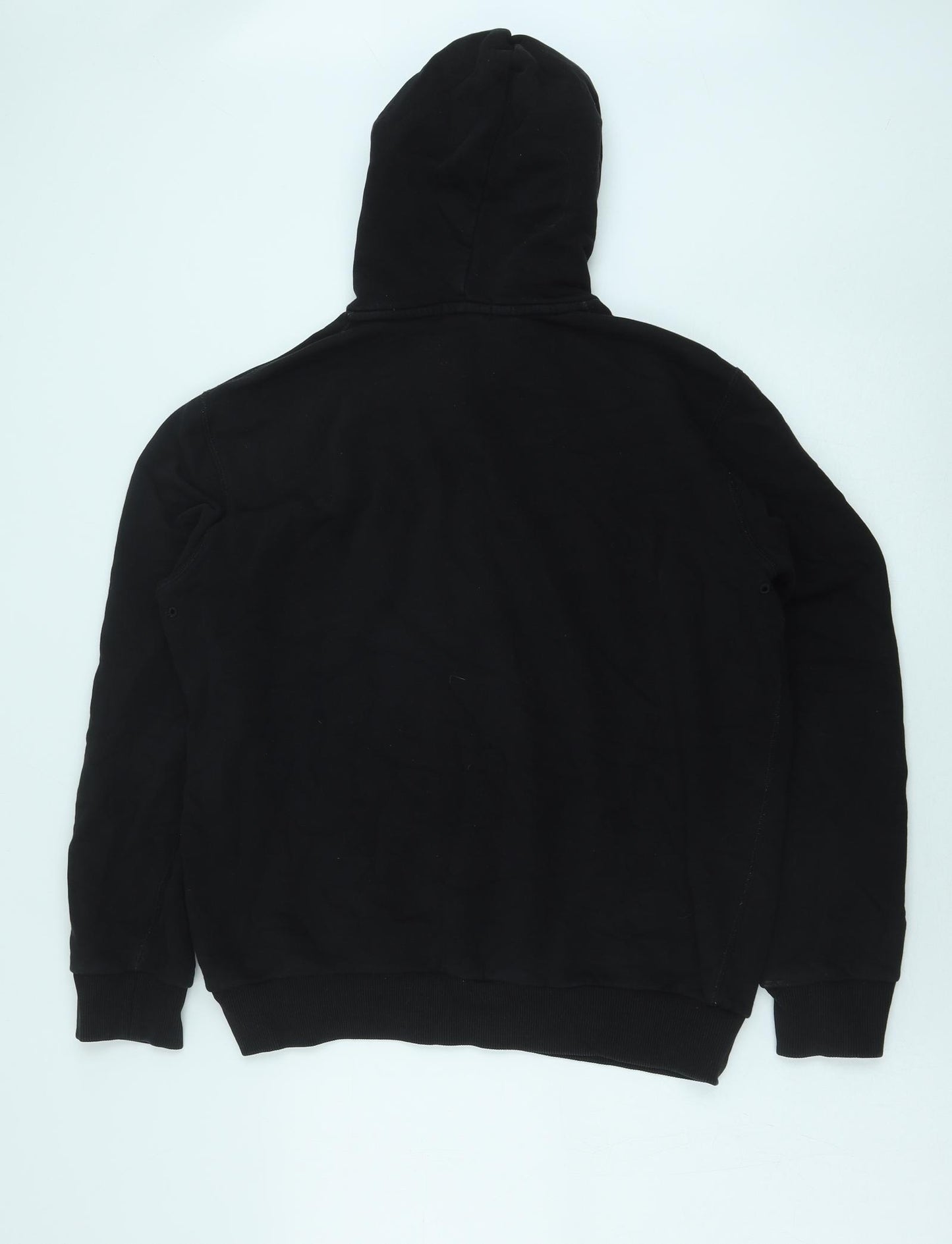 Theory Mens Black Cotton Pullover Hoodie Size M - Our Time Is Now