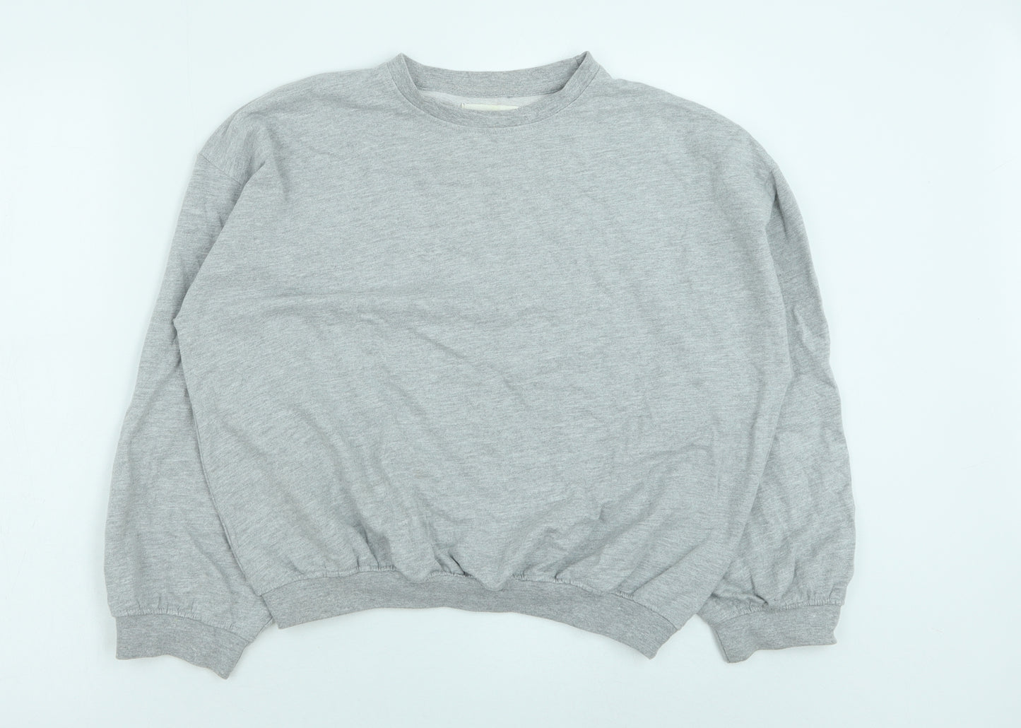 Urban Bliss Womens Grey Cotton Pullover Sweatshirt Size 6 Pullover