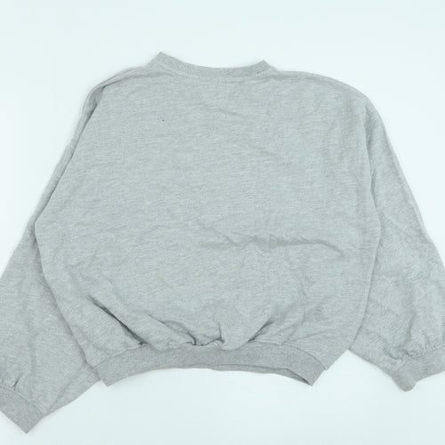 Urban Bliss Womens Grey Cotton Pullover Sweatshirt Size 6 Pullover