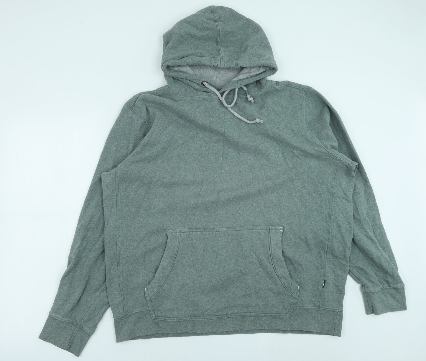 Fat Face Mens Green Cotton Pullover Hoodie Size XL