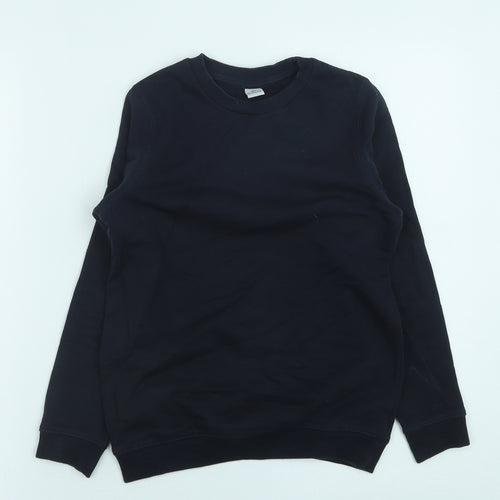 TU Boys Blue Cotton Pullover Sweatshirt Size 9 Years Pullover