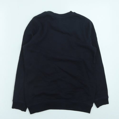 TU Boys Blue Cotton Pullover Sweatshirt Size 9 Years Pullover