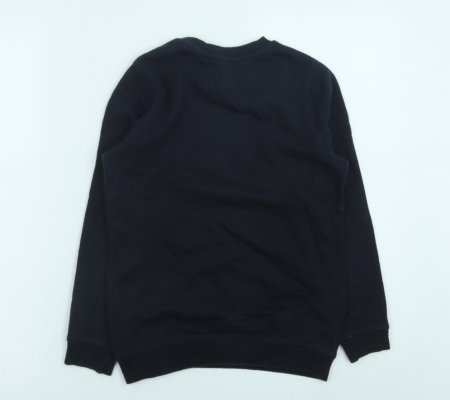 TU Boys Blue Cotton Pullover Sweatshirt Size 9 Years Pullover