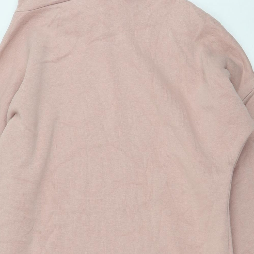 Defacto Womens Pink Cotton Pullover Hoodie Size L Pullover - Perfect slogan