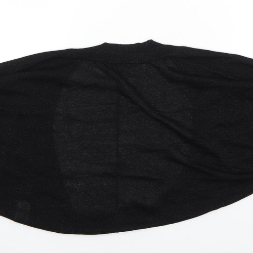 Dorothy Perkins Womens Black V-Neck Viscose Shrug Jumper Size 8