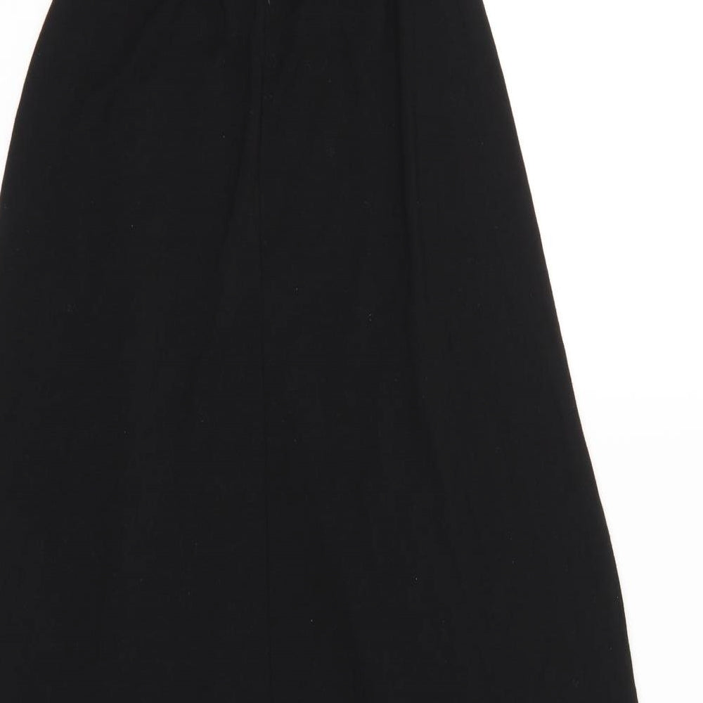 Primark Girls Black Polyester A-Line Size 10-11 Years Scoop Neck Pullover