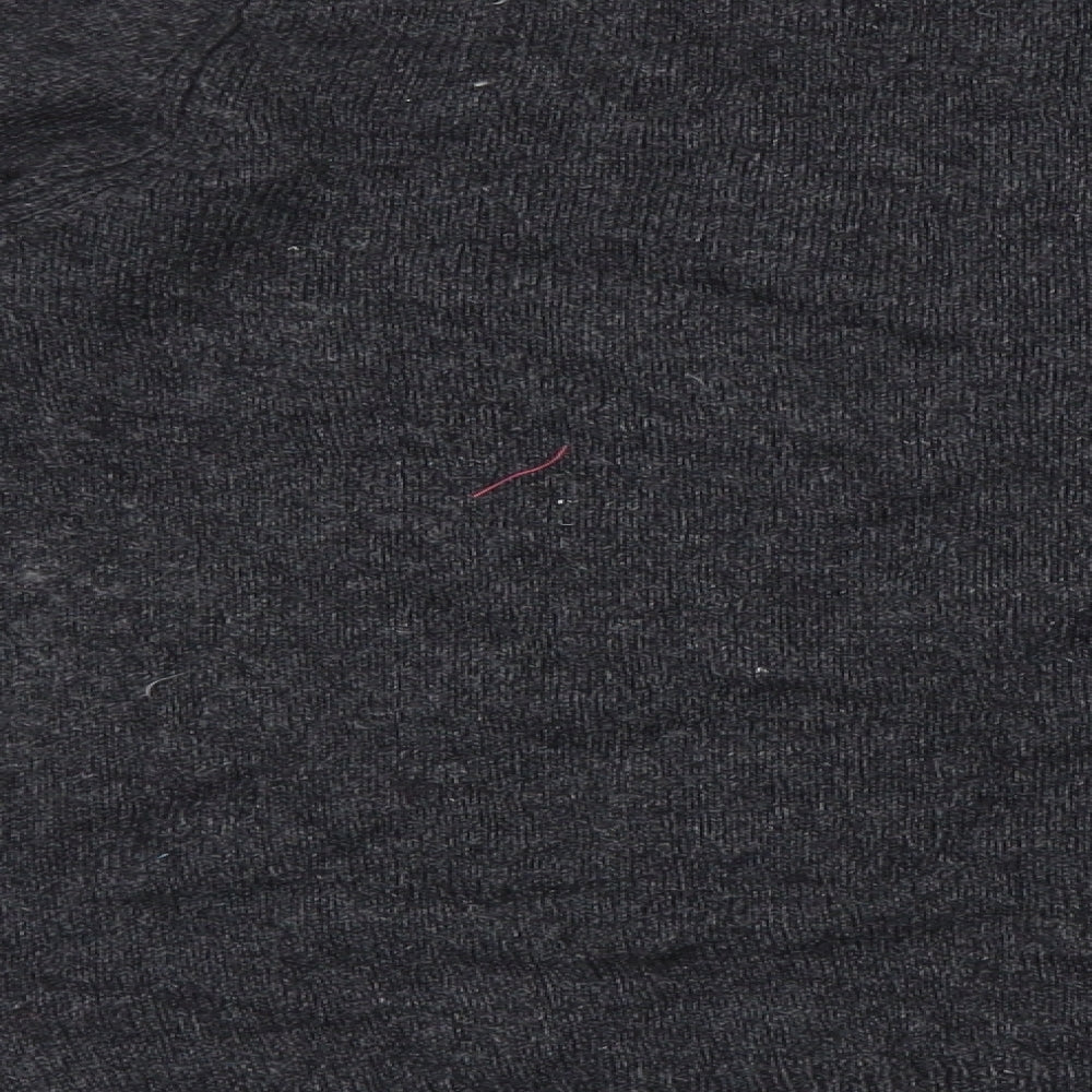 Monsoon Womens Grey Round Neck Cotton Pullover Jumper Size 14