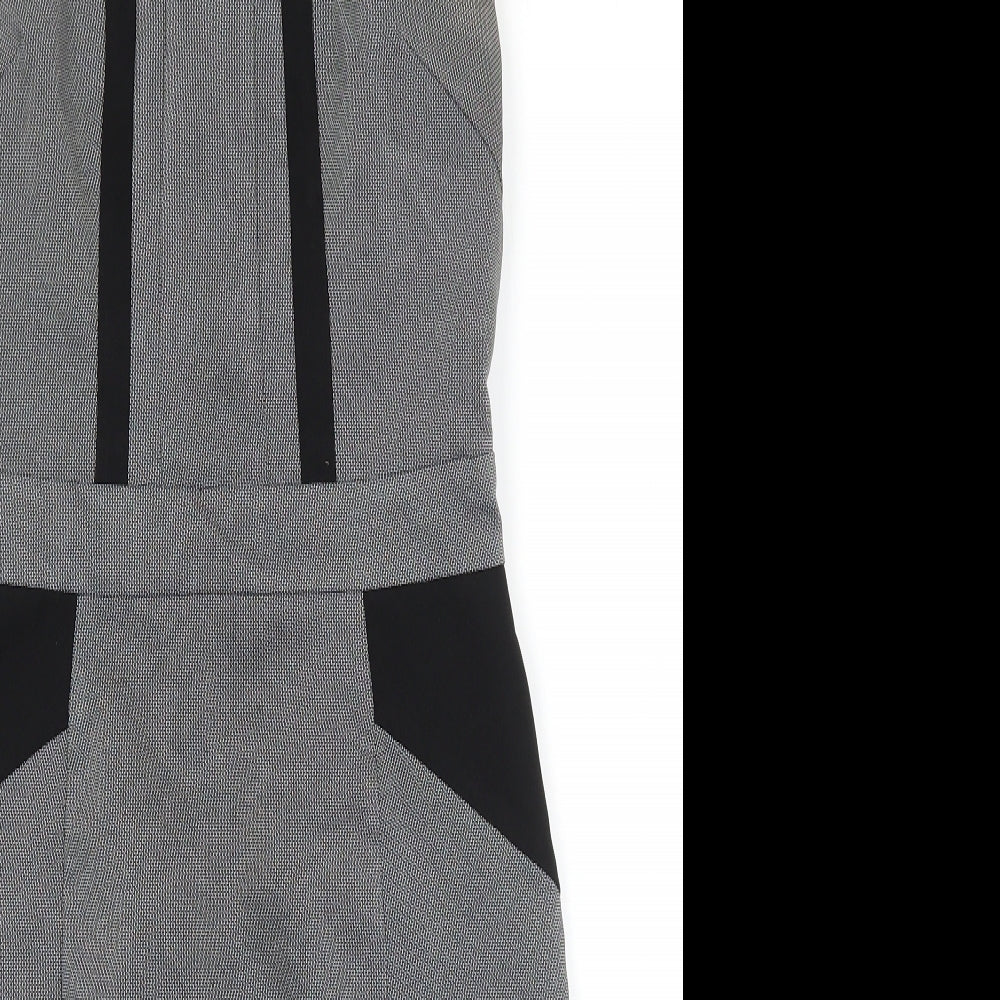 Atmosphere Womens Grey Polyester A-Line Size 10 Round Neck Zip