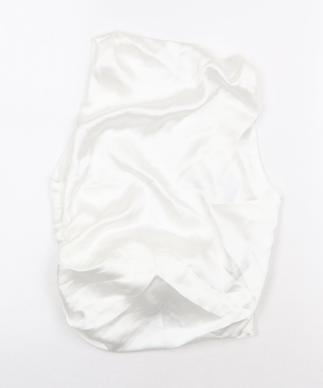 Zara Womens White Polyester Basic Tank Size XS Square Neck