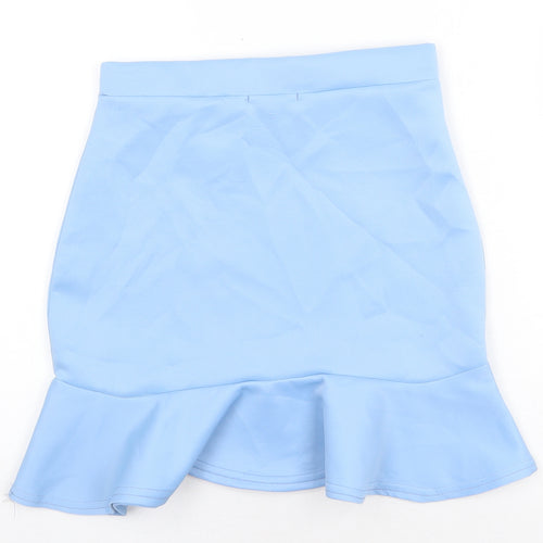 In the Style Womens Blue Polyester Bandage Skirt Size 10