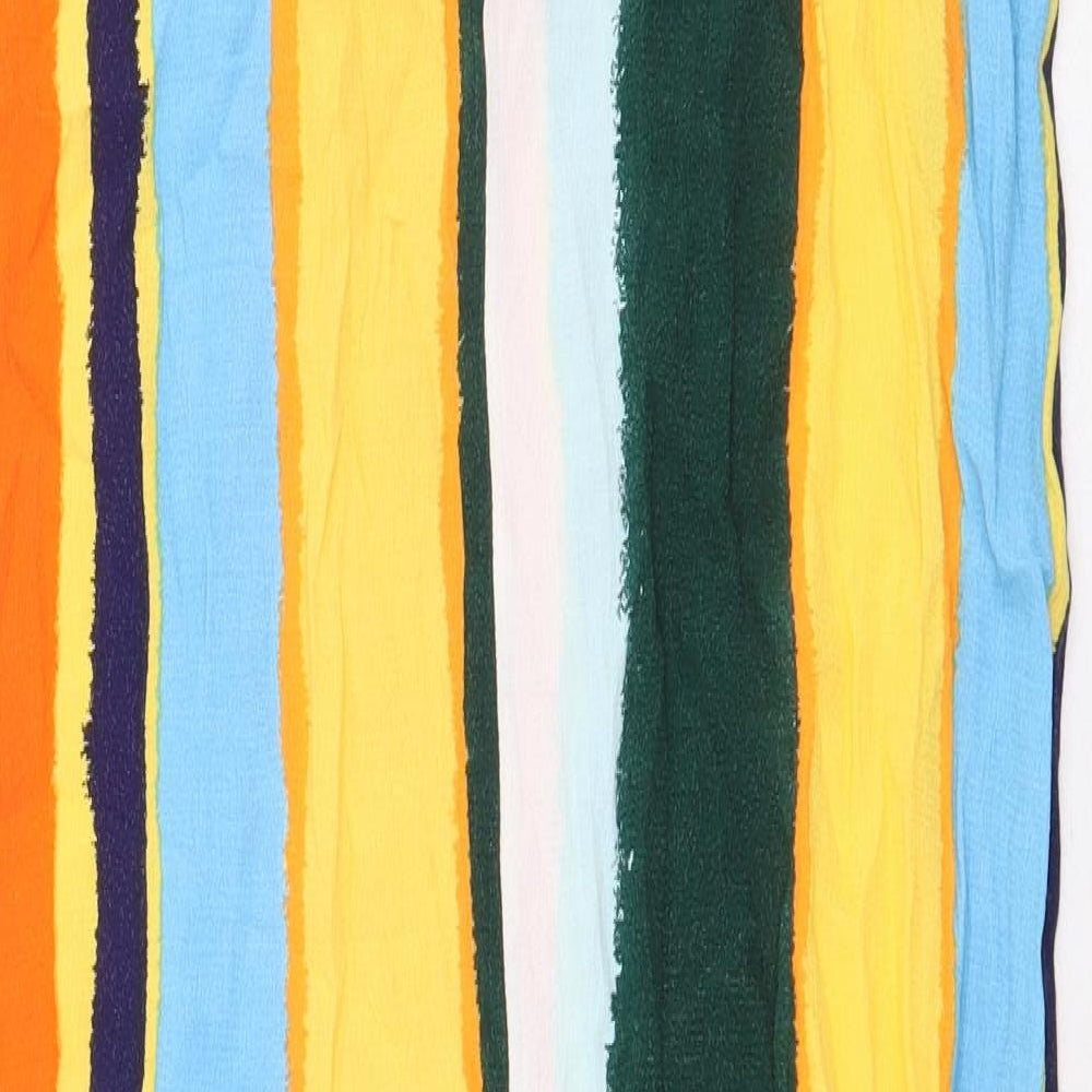 Topshop Womens Multicoloured Striped Viscose Jumpsuit One-Piece Size 12 Pullover