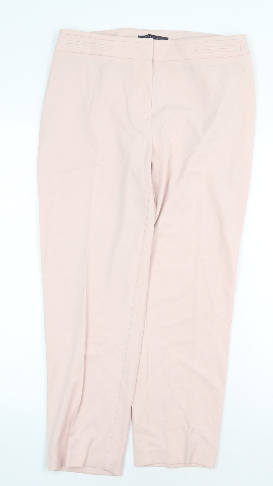 Marks and Spencer Womens Pink Polyester Dress Pants Trousers Size 10 Regular Zip