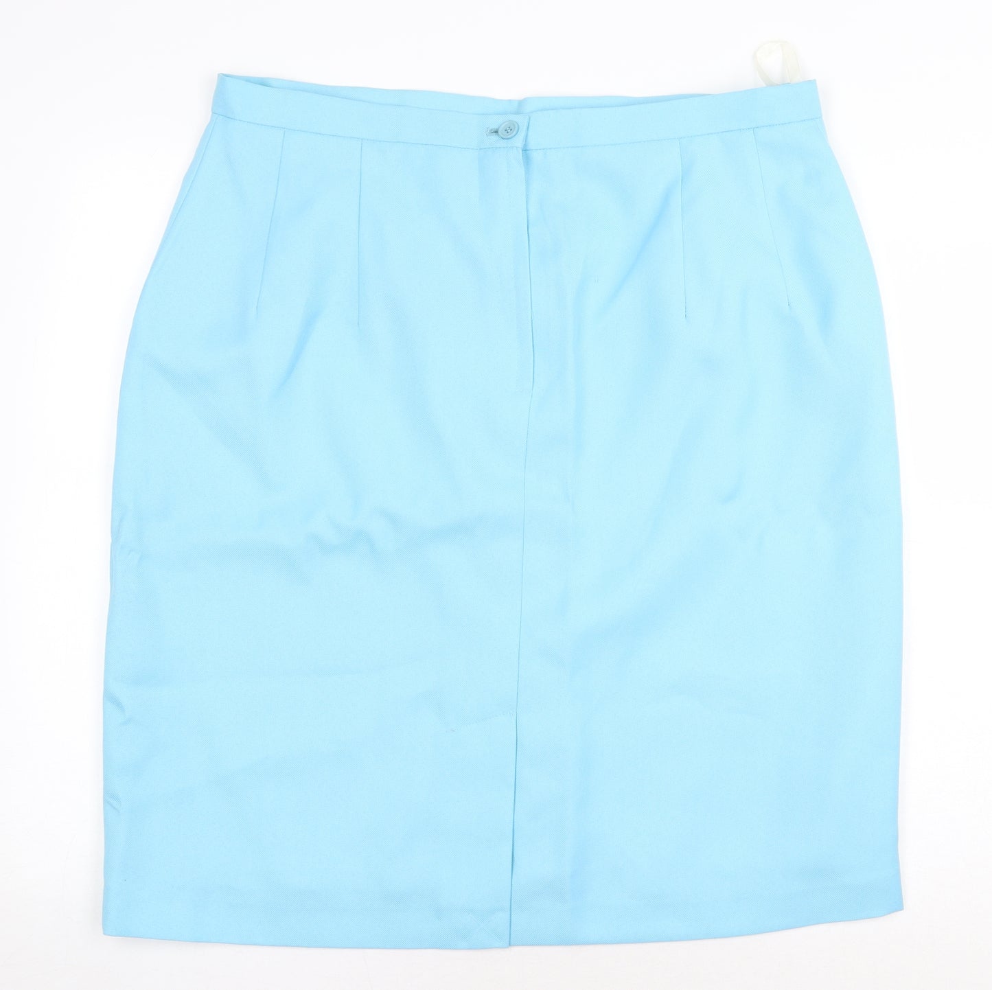 Definitions Collection Womens Blue Polyester Bandage Skirt Size 22 Zip