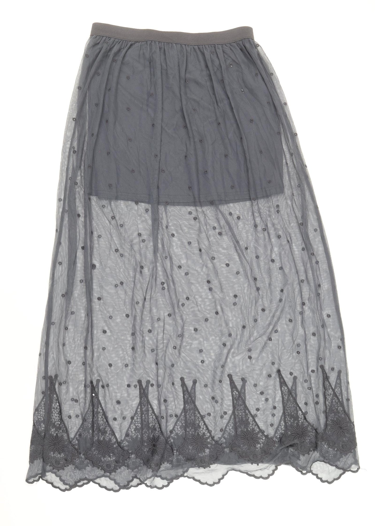 Divided by H&M Womens Grey Polyamide Bandage Skirt Size 10