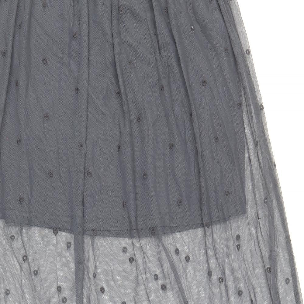 Divided by H&M Womens Grey Polyamide Bandage Skirt Size 10