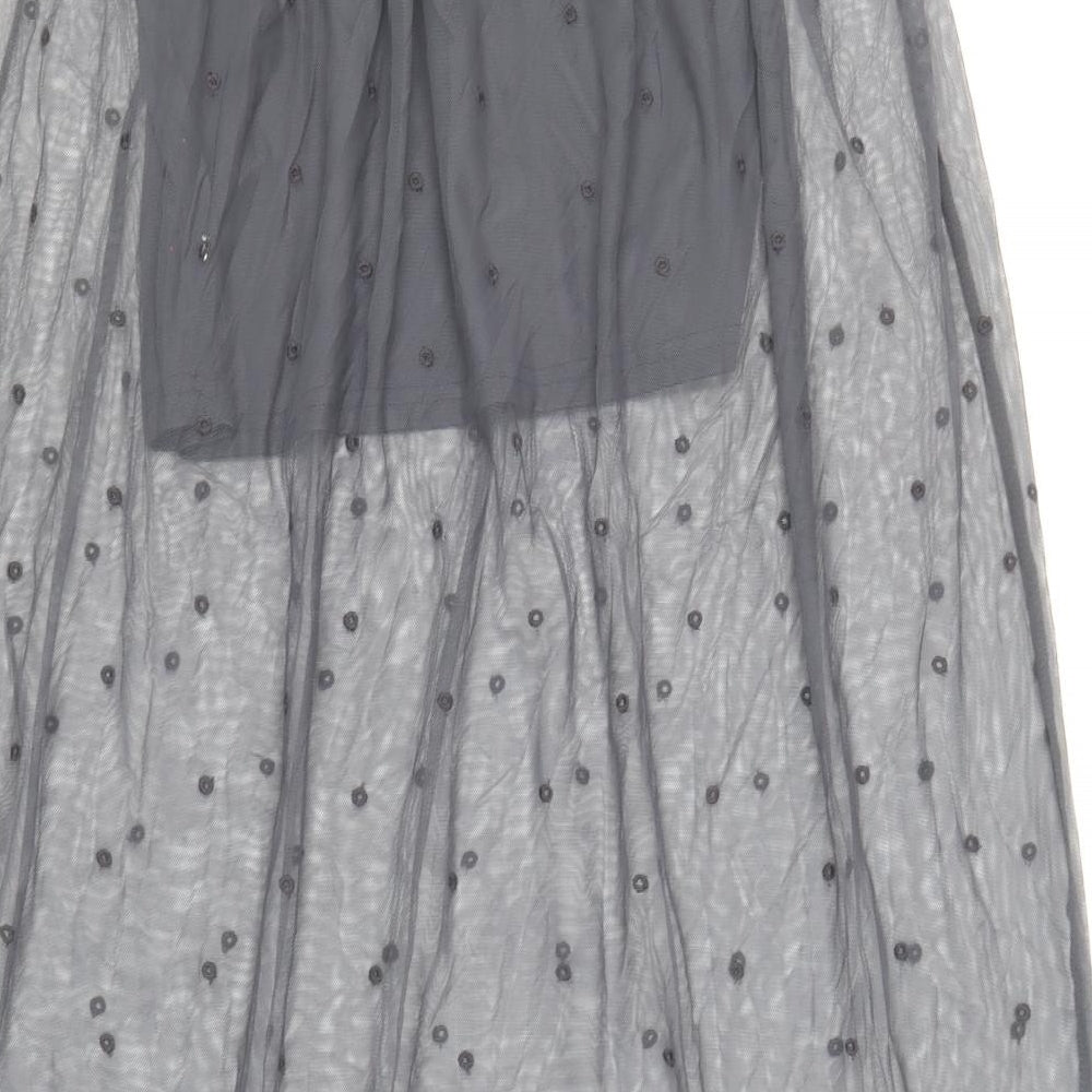 Divided by H&M Womens Grey Polyamide Bandage Skirt Size 10