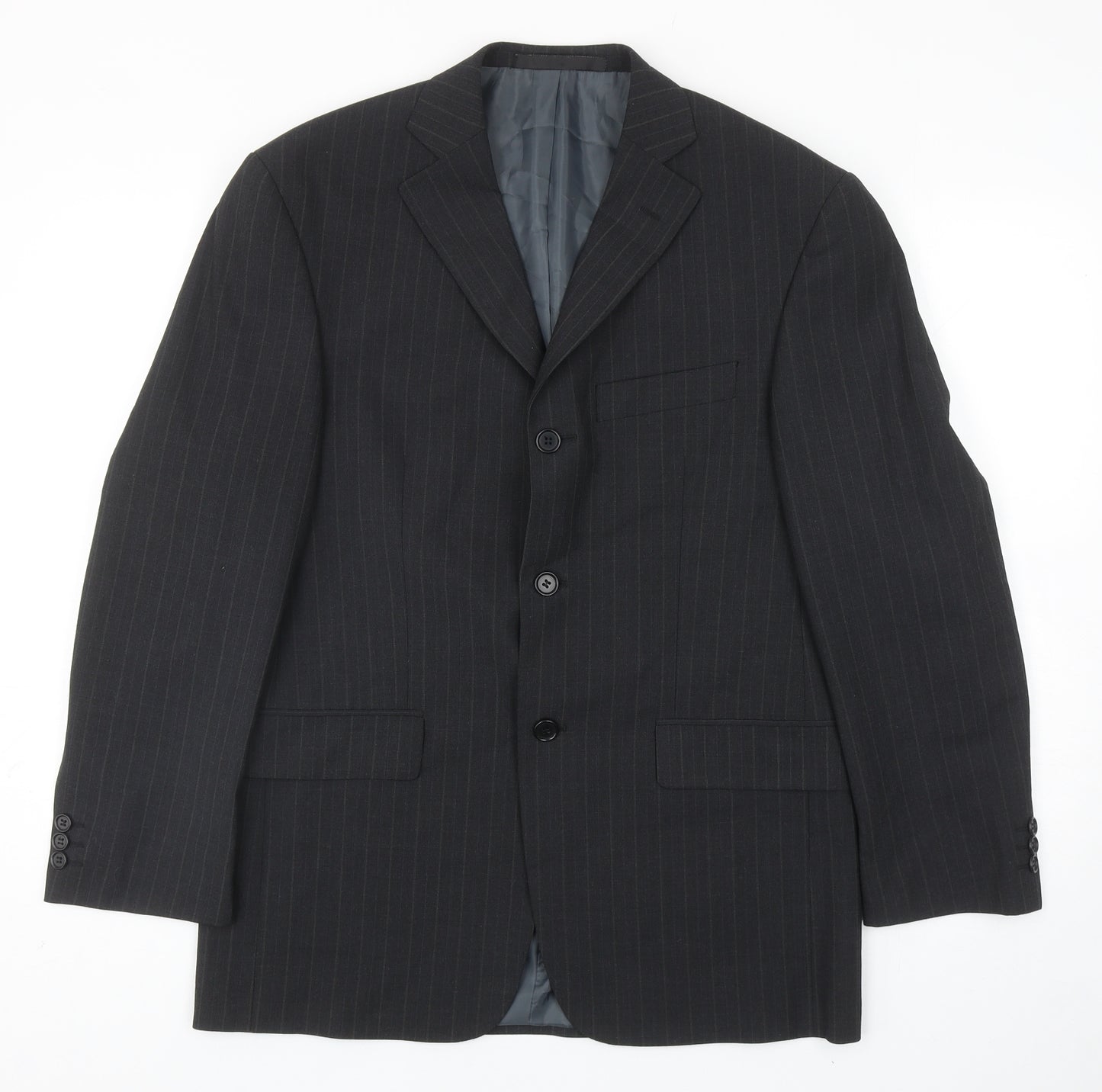 Marks and Spencer Mens Grey Wool Jacket Suit Jacket Size 38