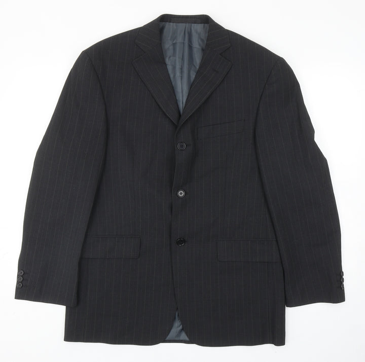 Marks and Spencer Mens Grey Wool Jacket Suit Jacket Size 38