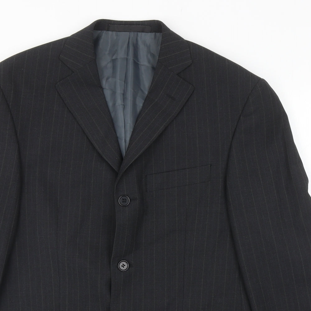 Marks and Spencer Mens Grey Wool Jacket Suit Jacket Size 38
