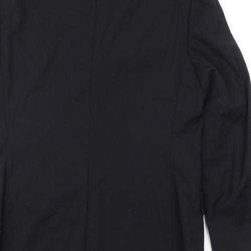 Marks and Spencer Mens Black Wool Jacket Suit Jacket Size 38