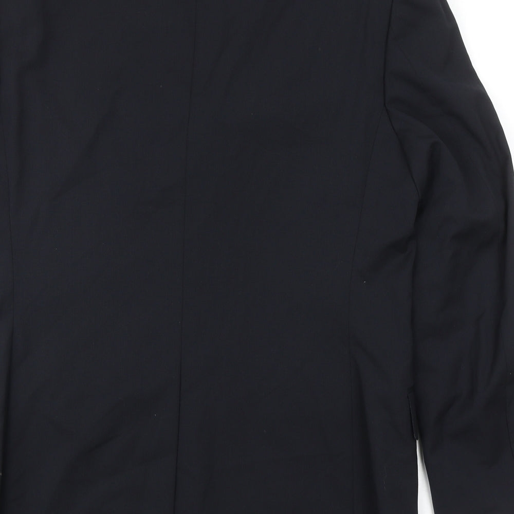 Marks and Spencer Mens Black Wool Jacket Suit Jacket Size 38