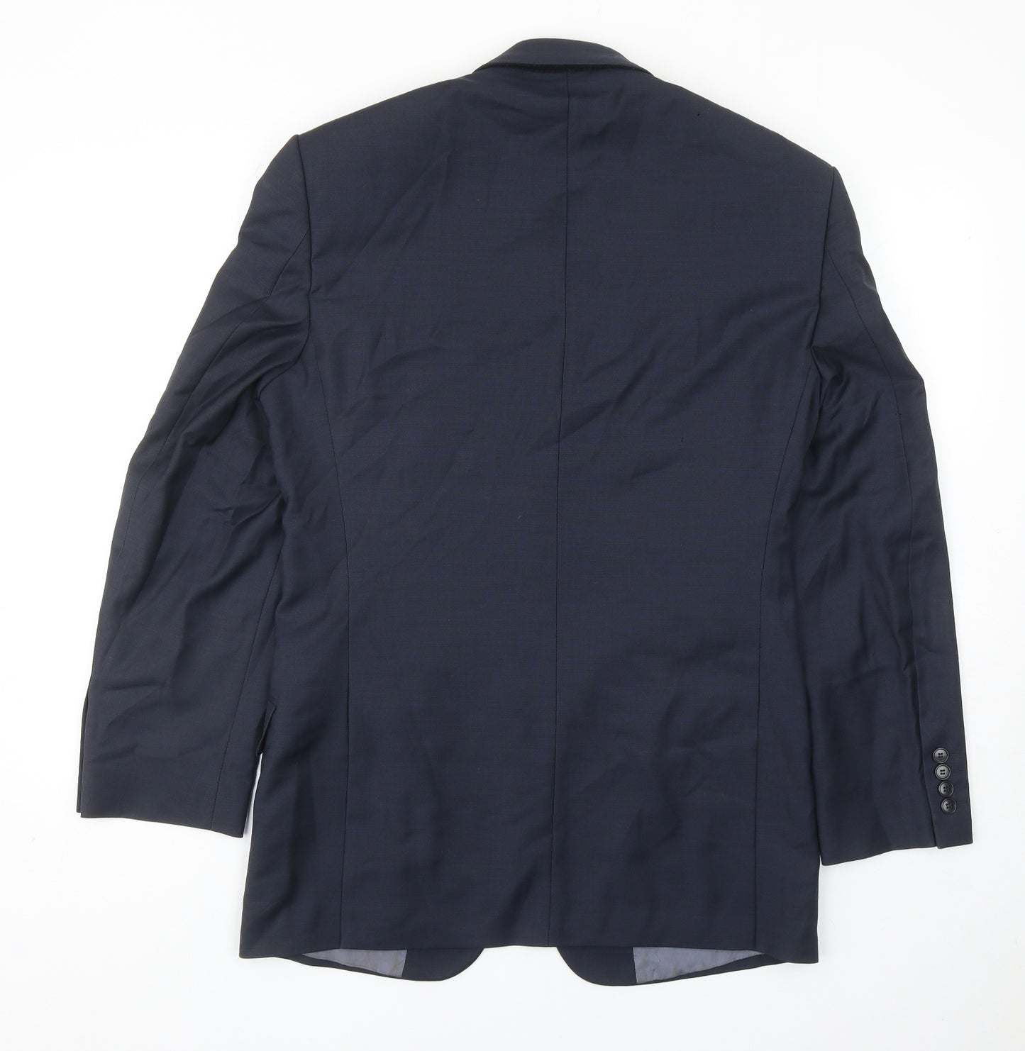Marks and Spencer Mens Blue Wool Jacket Suit Jacket Size 36