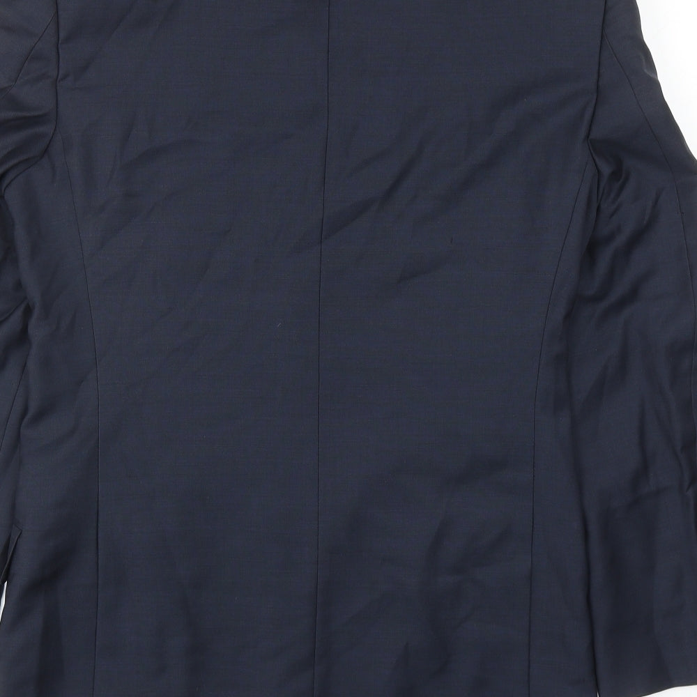 Marks and Spencer Mens Blue Wool Jacket Suit Jacket Size 36